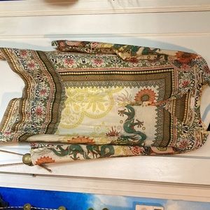 Gorgeous Dragon Silk Tunic Dress Top